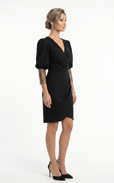 Rochie Georgina midi neagra [3]