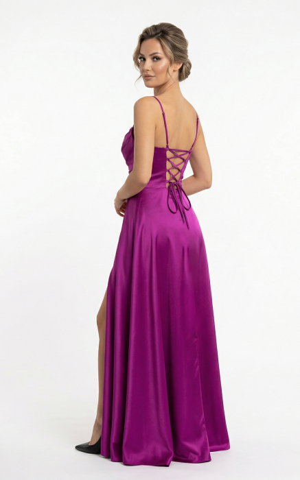 Rochie Gia lunga fucsia [3]