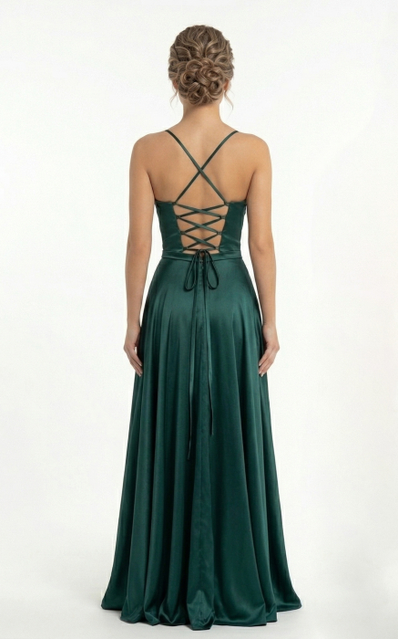 Rochie Gia lunga verde-smarald [4]