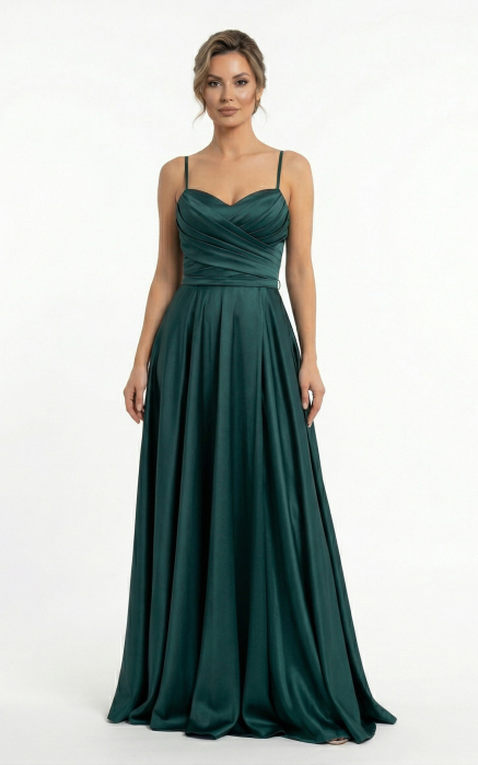Rochie Gia lunga verde-smarald [2]