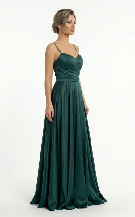 Rochie Gia lunga verde-smarald [3]