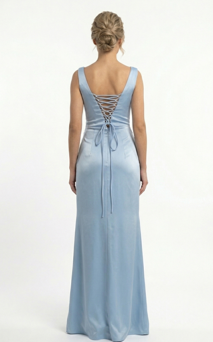 Rochie Giana lunga bleu [3]