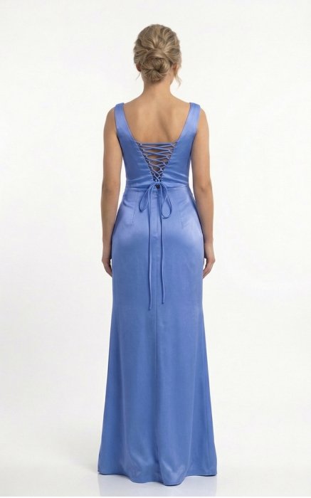 Rochie Giana lunga indigo [3]