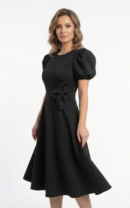 Rochie Giannah midi neagra [2]