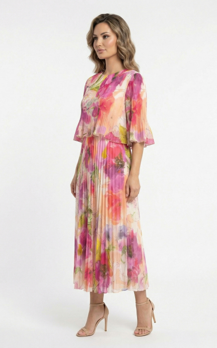 Rochie Ginny midi roz [2]