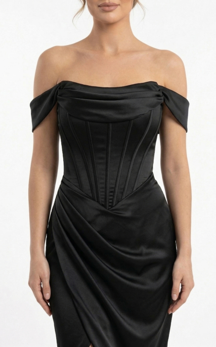 Rochie Giselle midi neagra [2]