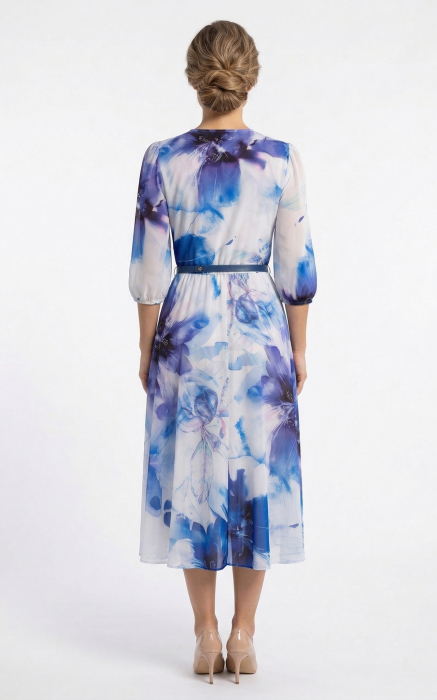 Rochie Goddess midi albastra [4]