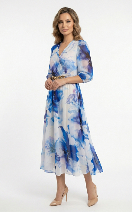 Rochie Goddess midi albastra [2]