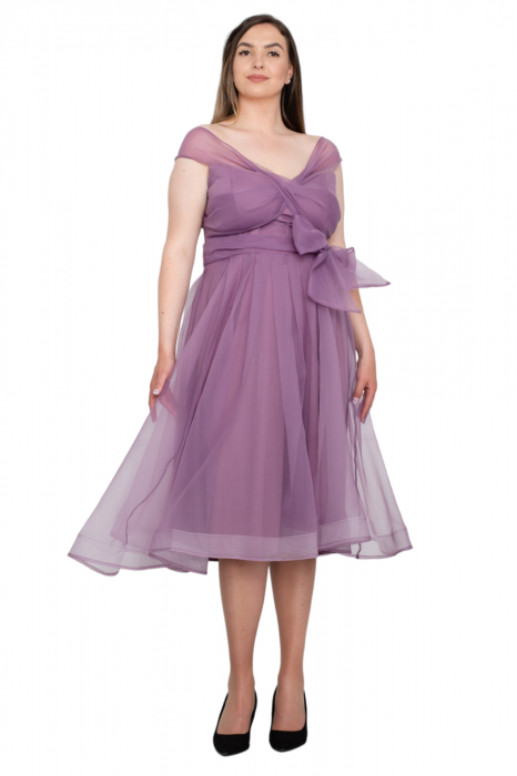 Rochie midi lila [4]