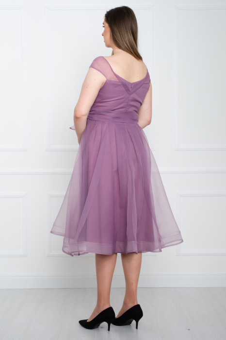 Rochie midi lila [3]