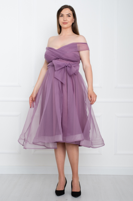 Rochie midi lila [2]