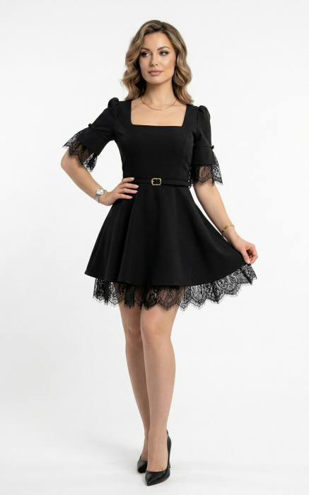 Rochie Gretta scurta neagra [2]