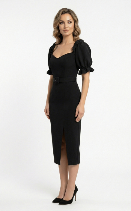 Rochie Griselda midi neagra [2]
