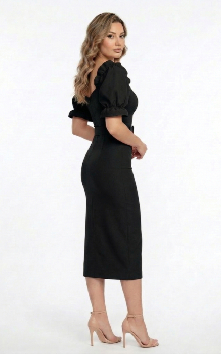 Rochie Griselda midi neagra [3]
