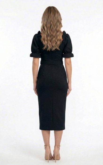 Rochie Griselda midi neagra [4]
