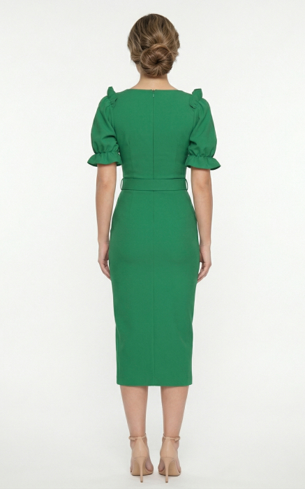 Rochie Griselda midi verde [3]