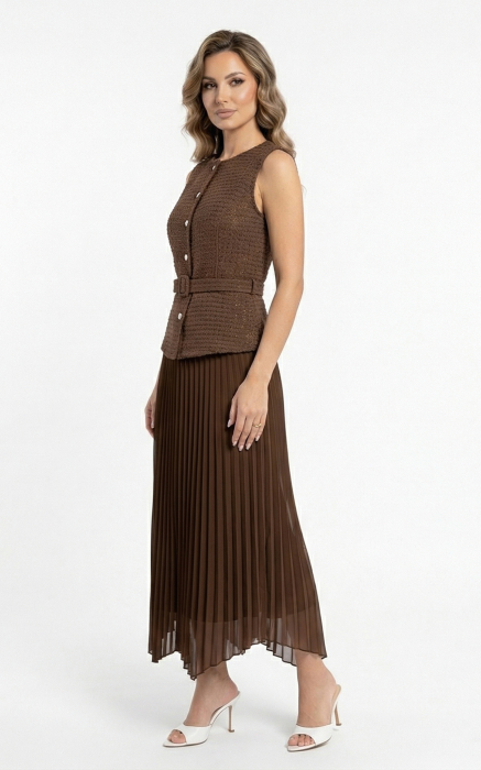 Rochie Guinevere maro [3]