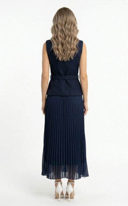 Rochie Guinevere midi bleumarin [3]