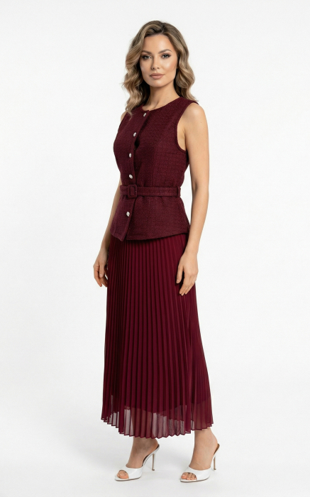 Rochie Guinevere midi bordo [2]