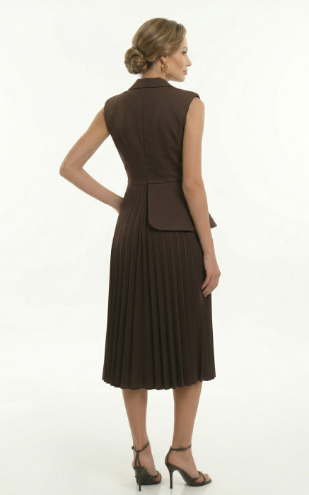 Rochie Gwenivere midi maro [3]