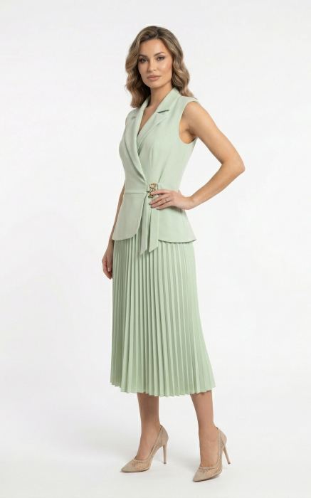 Rochie Gwenivere midi menta [2]
