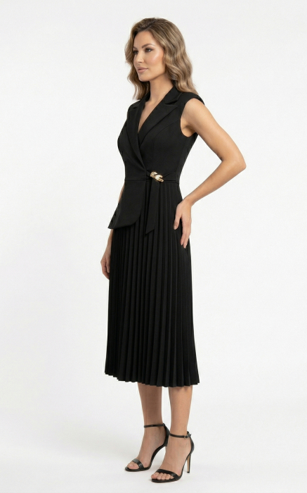 Rochie Gwenivere midi neagra [2]