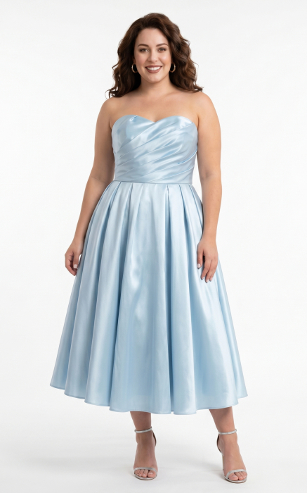 Rochie Hadleigh midi bleu [3]