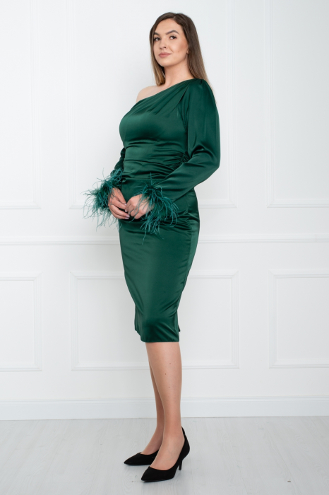 Rochie midi verde [2]