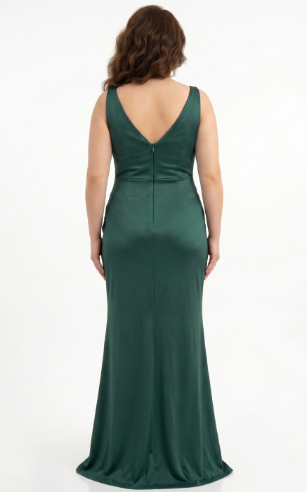 Rochie Harley lunga verde-smarald [4]