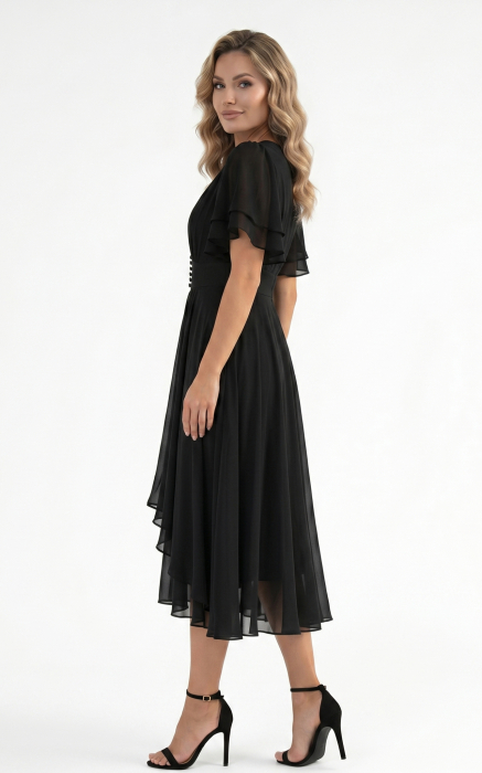 Rochie Harriet midi neagra [3]