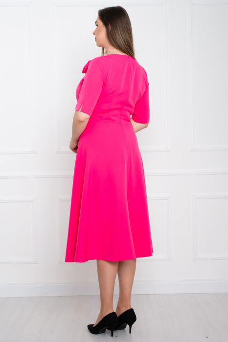 Rochie midi fucsia [4]