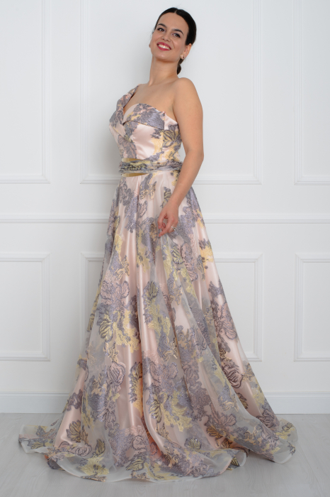 Rochie lunga pudra [2]