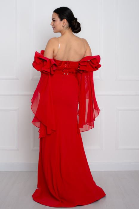 Rochie lunga rosie [4]