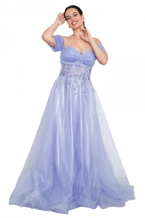 Rochie lunga bleu [4]