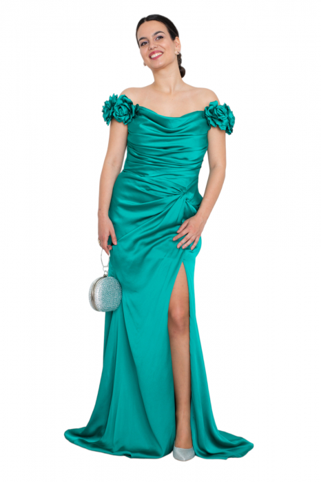 Rochie lunga verde [4]