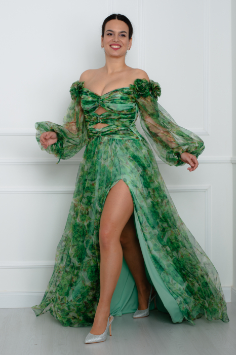 Rochie lunga verde [3]