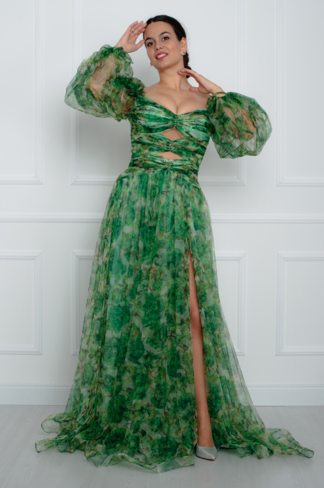 Rochie lunga verde [2]