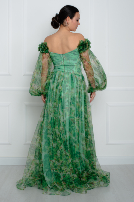 Rochie lunga verde [4]