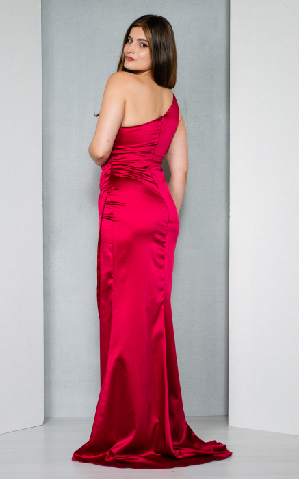 Rochie Jennifer lunga bordo [4]