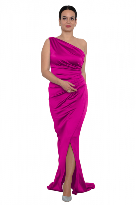 Rochie lunga fucsia [5]