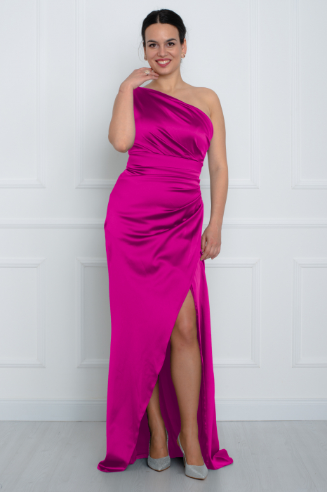 Rochie lunga fucsia [3]