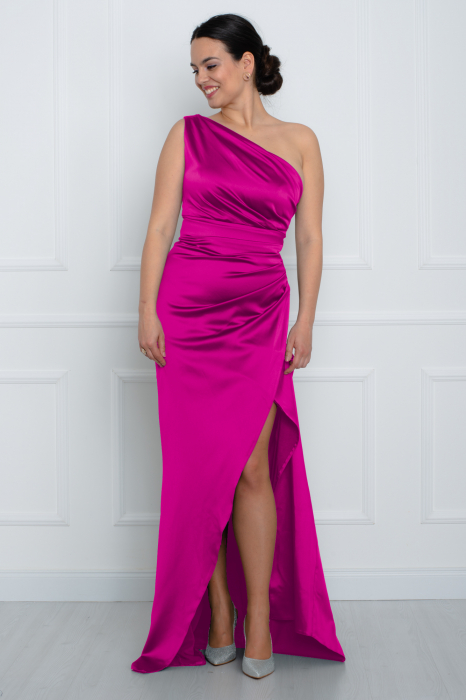 Rochie lunga fucsia [2]