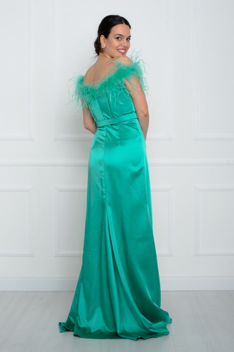 Rochie lunga verde [4]
