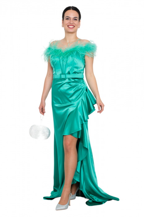 Rochie lunga verde [5]