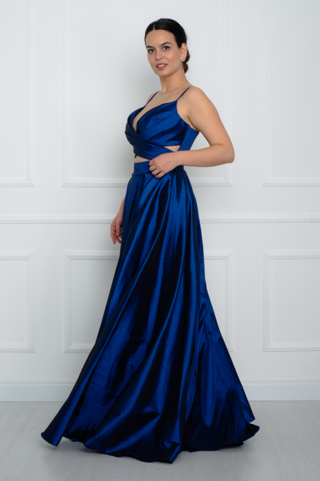 Rochie lunga bleumarin [3]