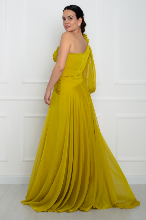 Rochie lunga fistic [4]