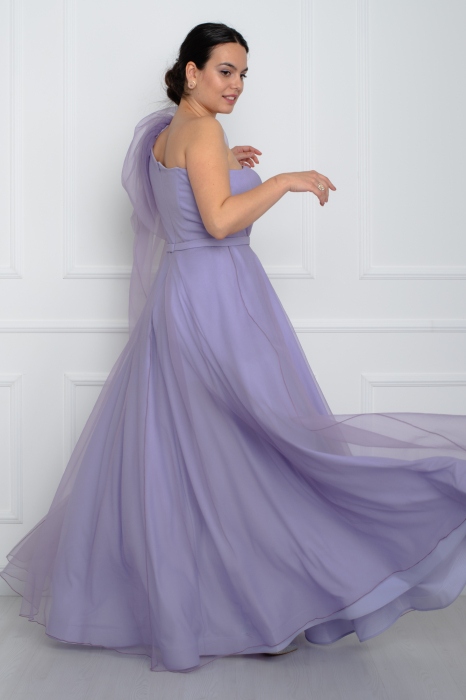Rochie lunga lila [4]