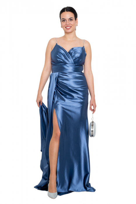 Rochie lunga bleumarin [5]