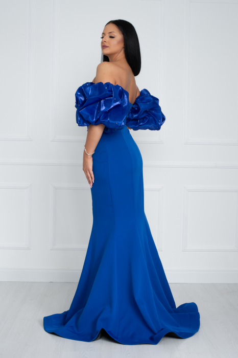 Rochie Katherine lunga albastra [3]