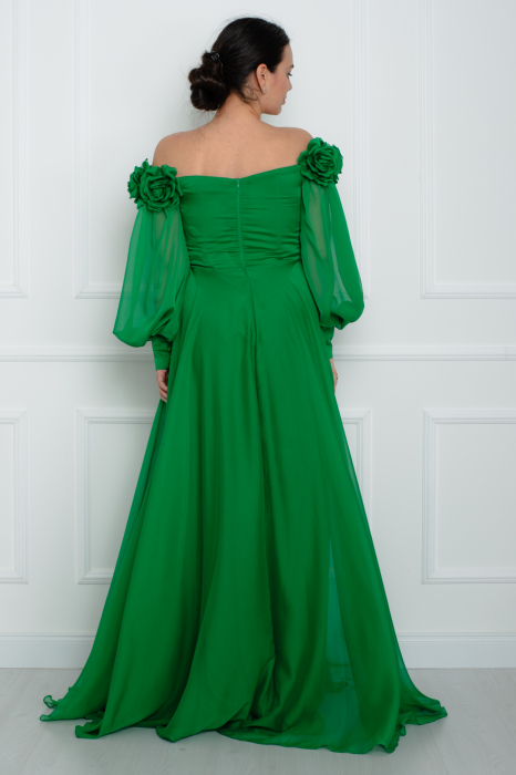 Rochie lunga verde [4]